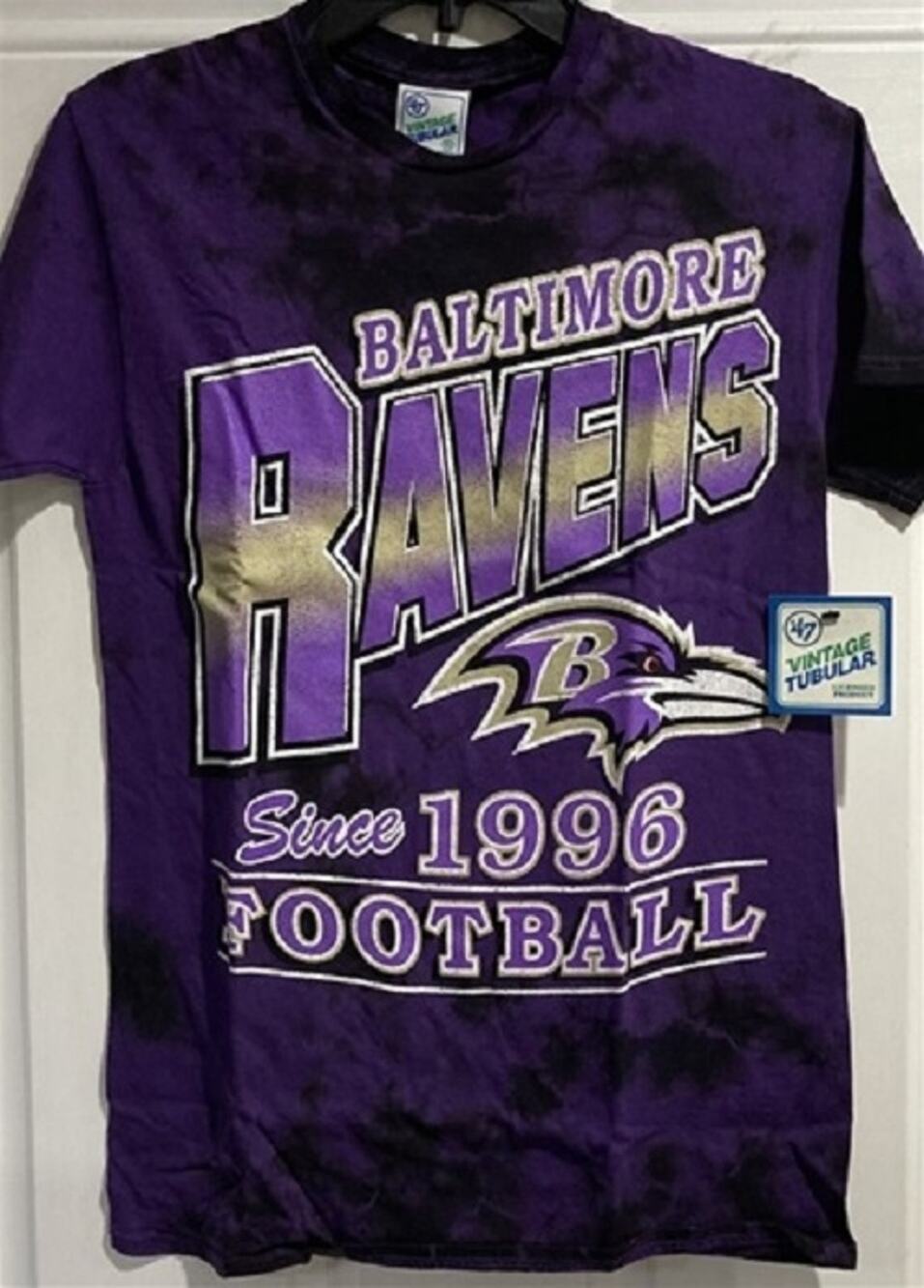 NFL Baltimore Ravens Tie Dye T Shirt XL Blue Vintage Men's Tee Big New Tall